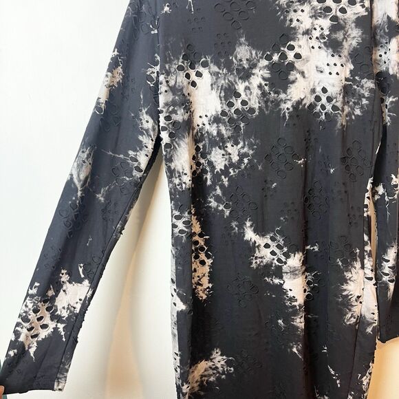 Fashion Nova Cause For Concern Tie Dye Mini Dress Black Gray Sz 2X - Picture 7 of 15
